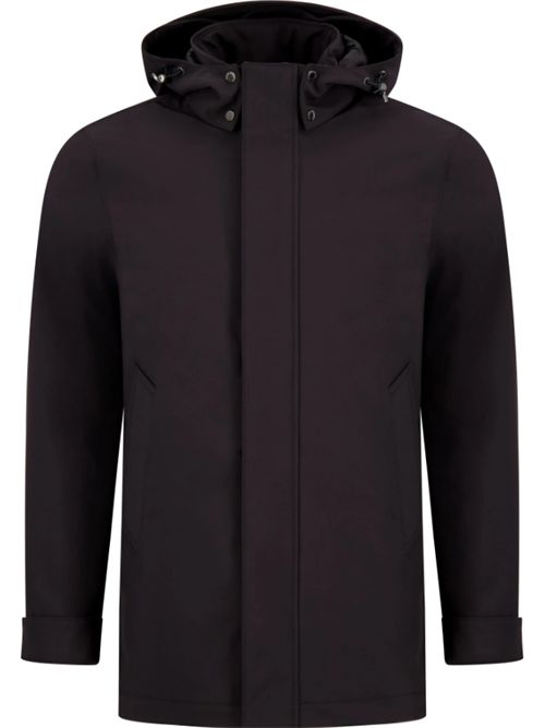 SOFT SHELL BARROW MAC COAT WOOLRICH | CFWOOU2017MRUT3496100 BLACK